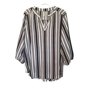 Striped blouse XL NWT